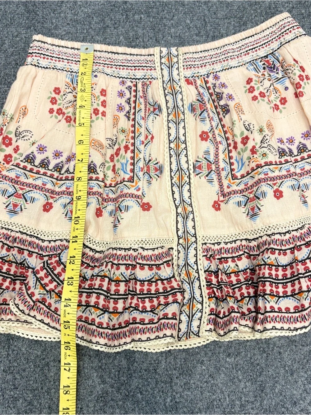 M.A.B.E. Eden Print Mini Skirt